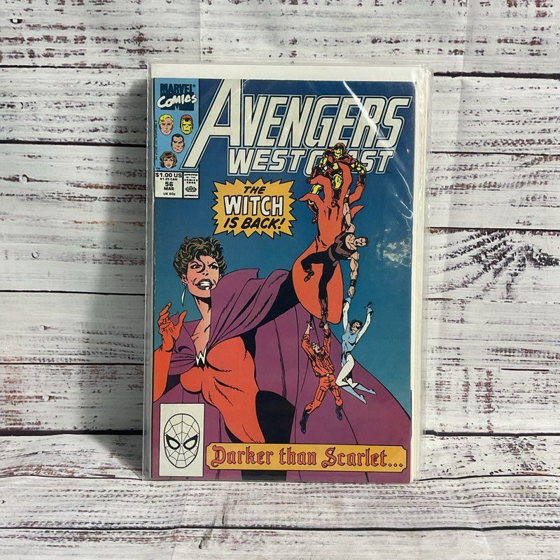 Lot Of 8 Vintage Avengers West Coast Ungraded 90s Superhero Comics