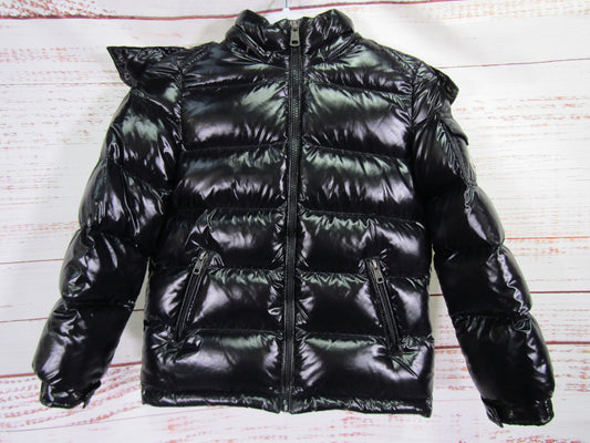 Moncler Maya Toddler's Black Shiny Puffer Jacket Size 3