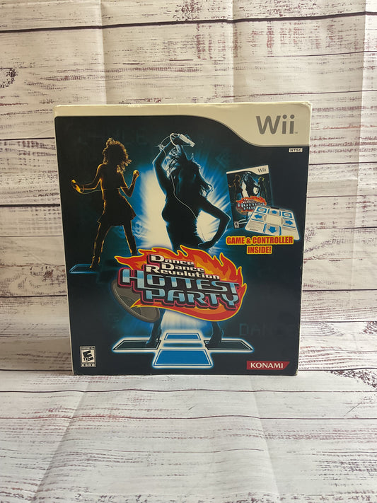 Wii Konami Dance Dance Revolution Hottest Party New With Dancepad