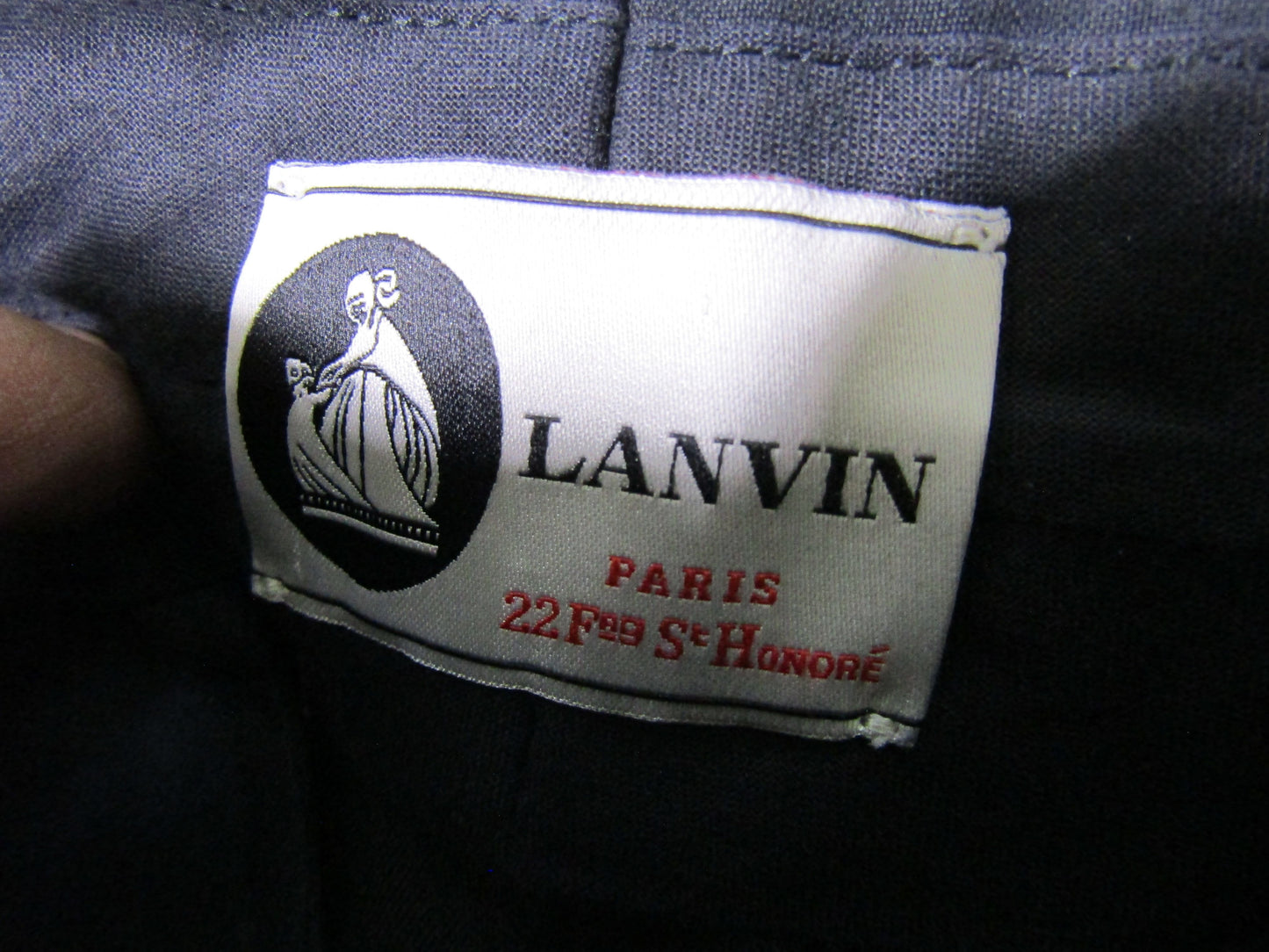 Lanvin Women's Black Wool Trouser Pants Size 38 Made in Italy