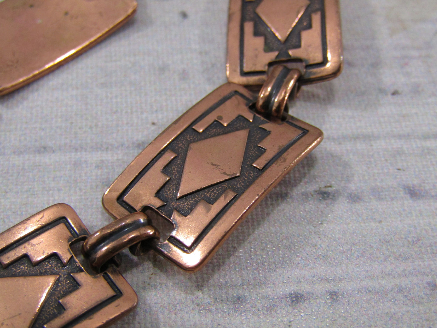 Vintage Handcrafted Southwestern Copper Bracelet