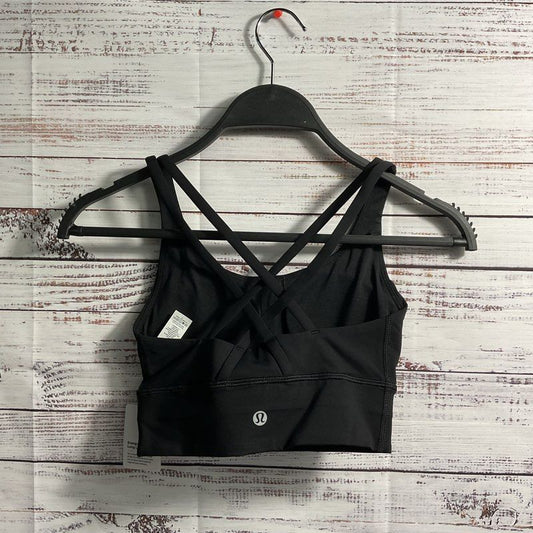 NWT Lululemon Black Energy Bra Long Line Sports Bra - Size 2