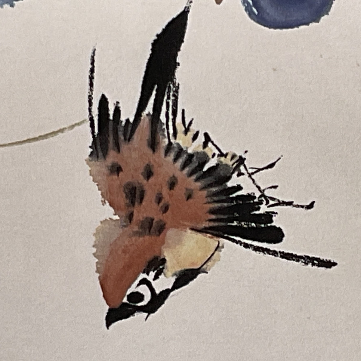 VTG./ANTIQUE Signed ZHANG DAQIAN??? Ink Watercolor Painting- 15" X 46"