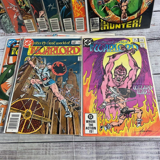 Lot Of 17 Vtg. The Warlord Dc Comics #1-66 Incomplete Ungraded Set