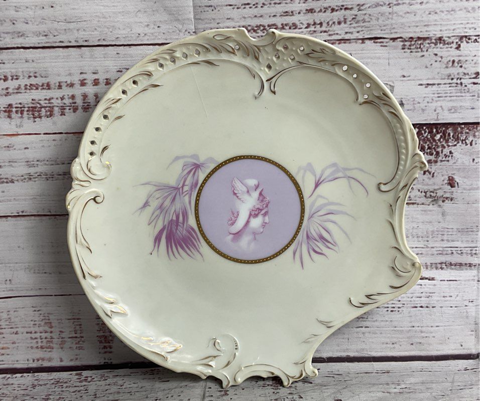 Rosenthal Vintage Cameo Porcelain Perseus Savoy Plate White