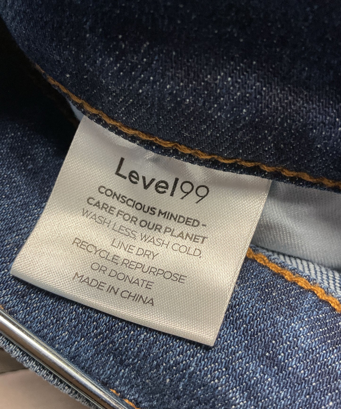 Level 99 Dashing Blue Denim Jeans Pants - Size 27