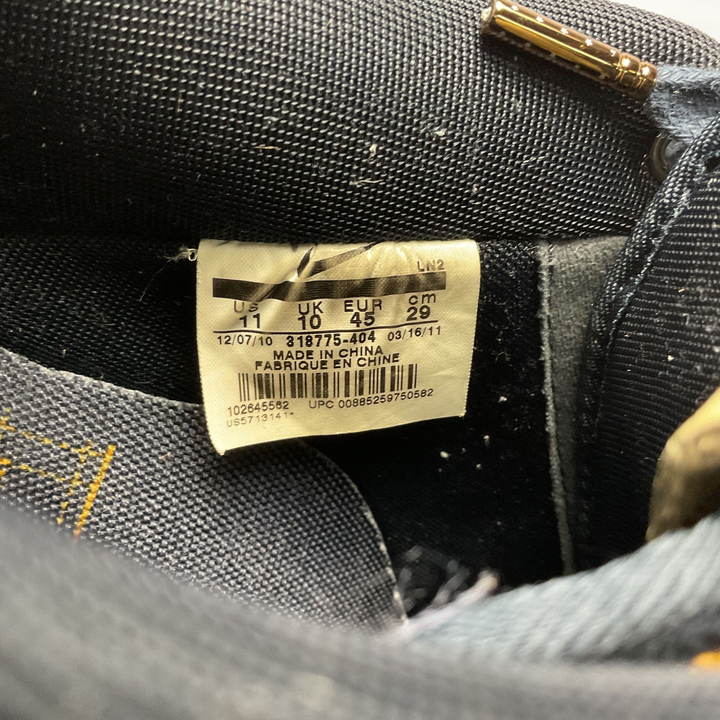 Nike Air Force 1 Low Premium Denim Blue Sneaker Shoe Women Size 11