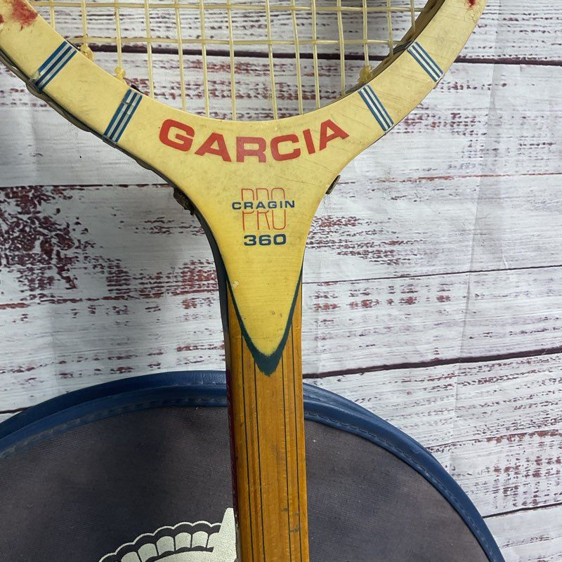 VTG. Garcia Cragin Pro 360 Tennis Racket w/ PBR Beer Cover