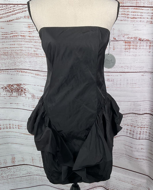 Pearl Georgina Chapman Peplum Formal Dress Black 10