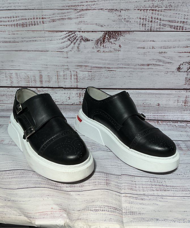 Men's Girotti Double Monk Strap Sneakers Size 43/US 10 Retail $340