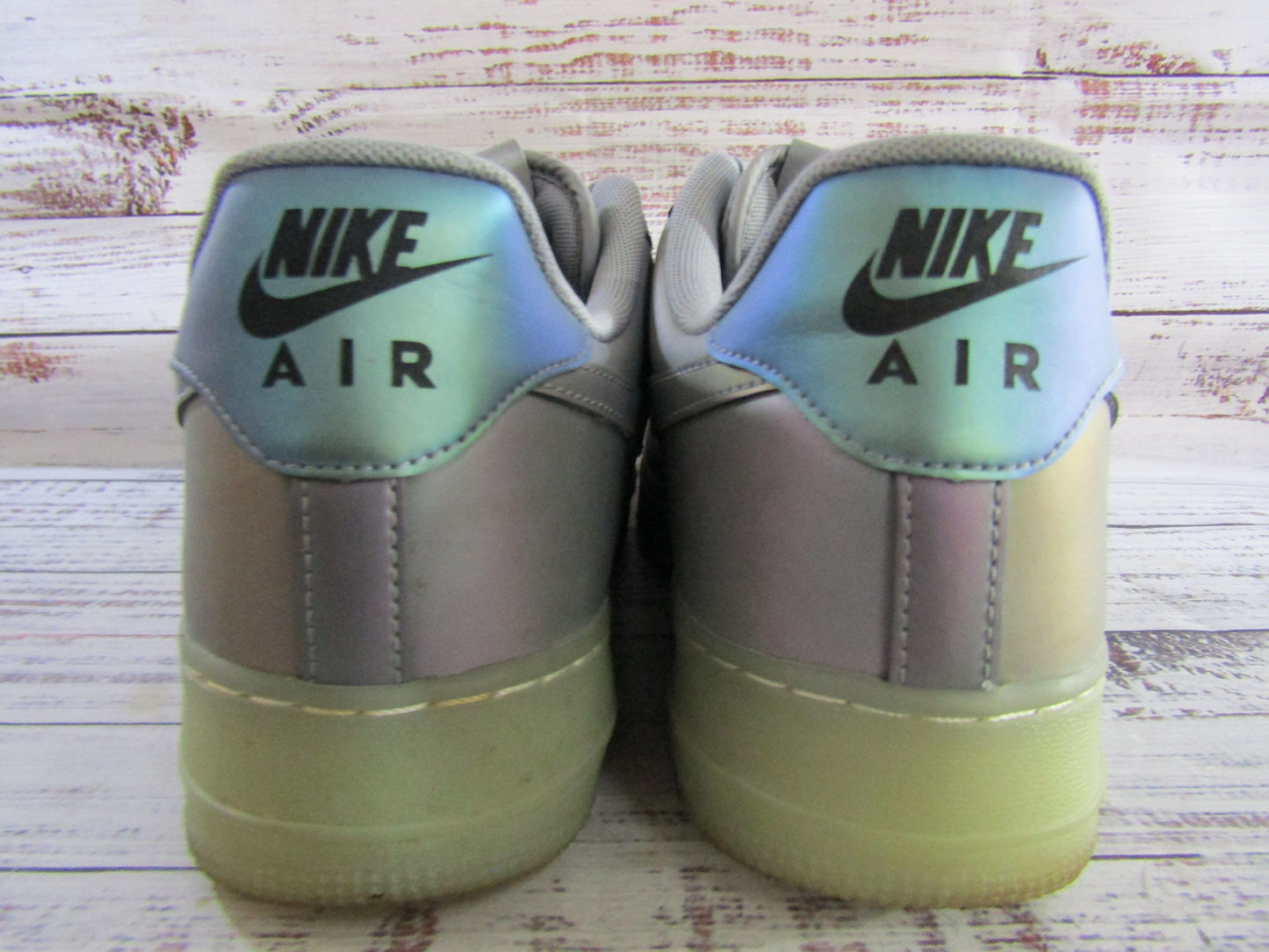 Nike Air Force 1 '07 LV8 Men's Iridescent Low Top Sneakers Size 12 718152-019