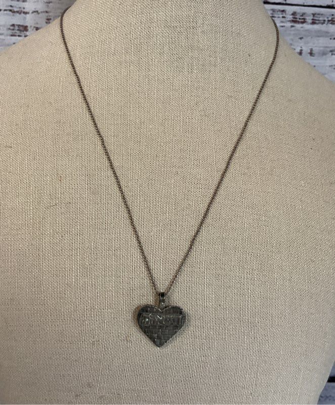 Sterling Silver 925 Vintage Judaica Hebrew Pendant Chain Necklace