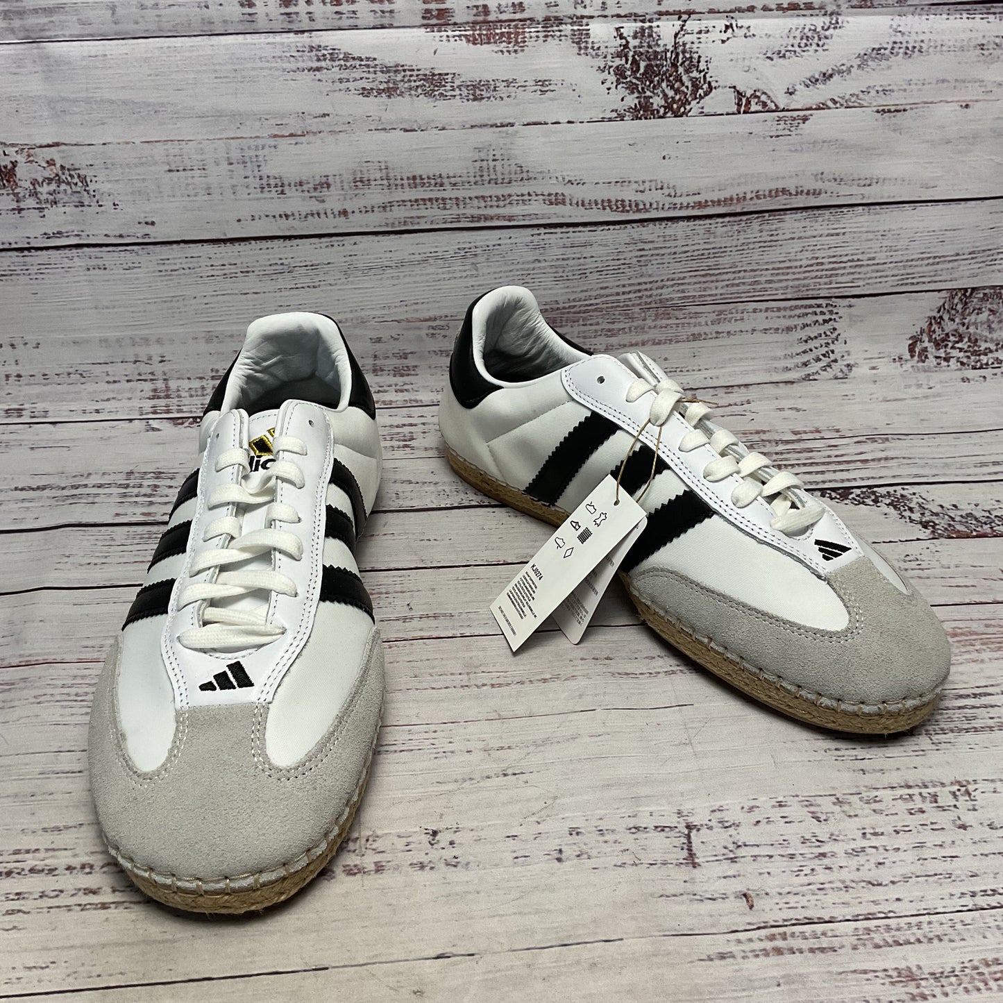 adidas x CLOT Samba by Edison Chen Espadrille Sneaker White Black Shoe Men Sz 11