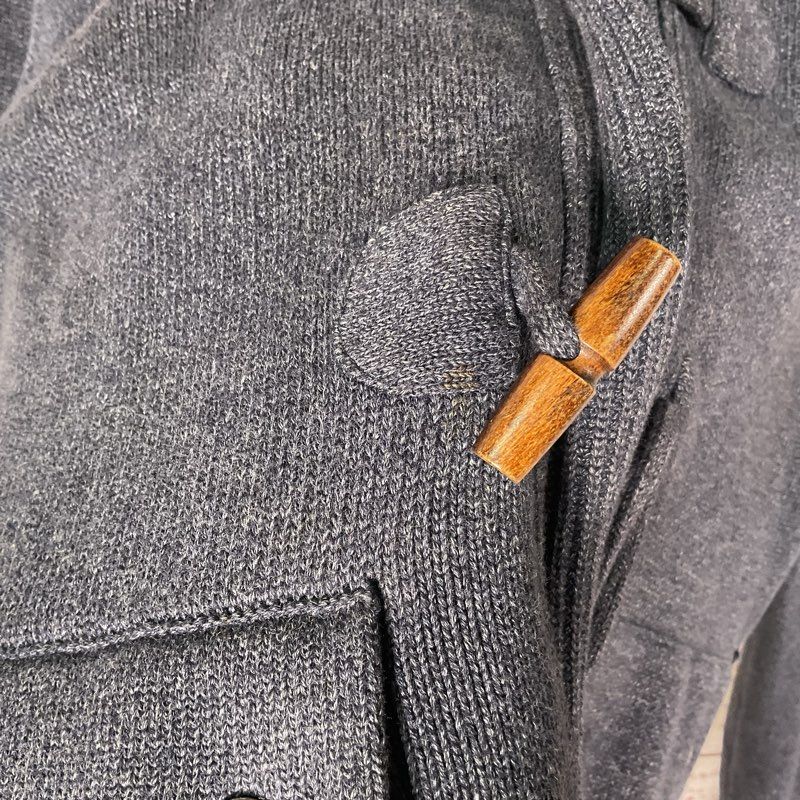 Banana Republic Dark Gray Knit Toggle Cardigan Sweater - Size M