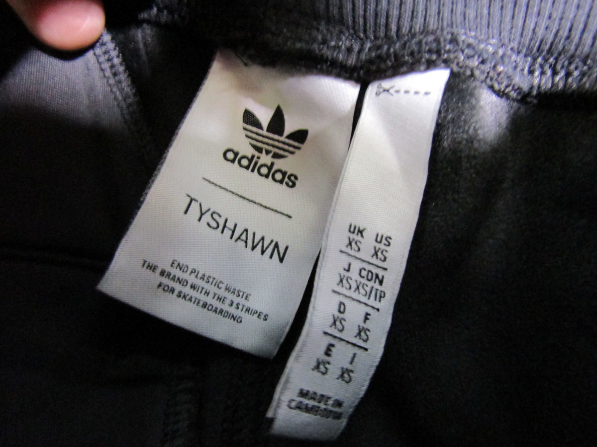adidas Tyshawn Men's Black Velour Track Pants Size XS HN1843