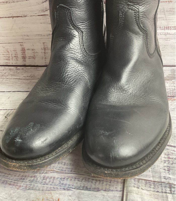 Calleen Cordero Leather Metal Detail Boots Black 8.5