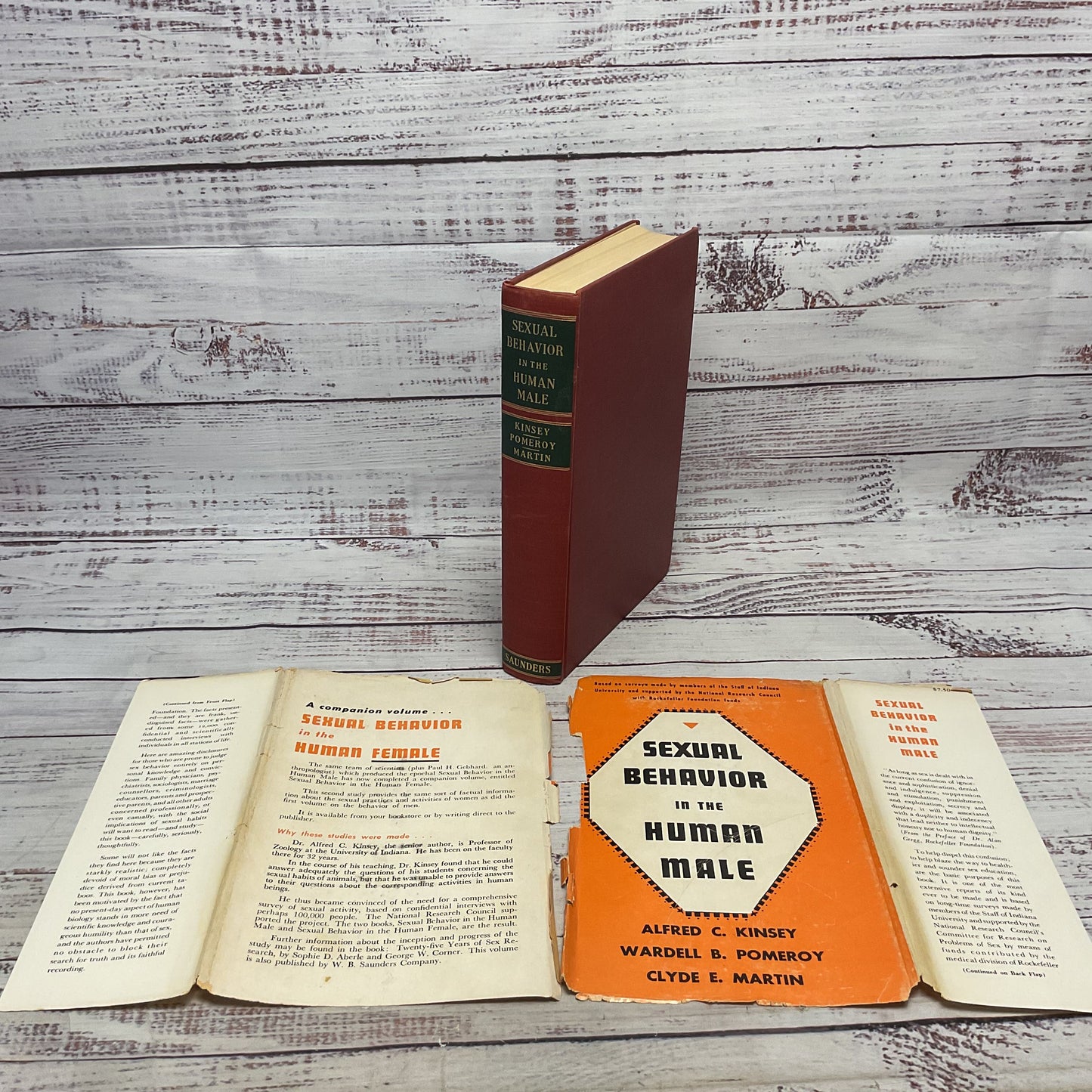Sexual Behavior In The Human Male By Kinsey, Pomeroy, Martin 1953 Hardcover