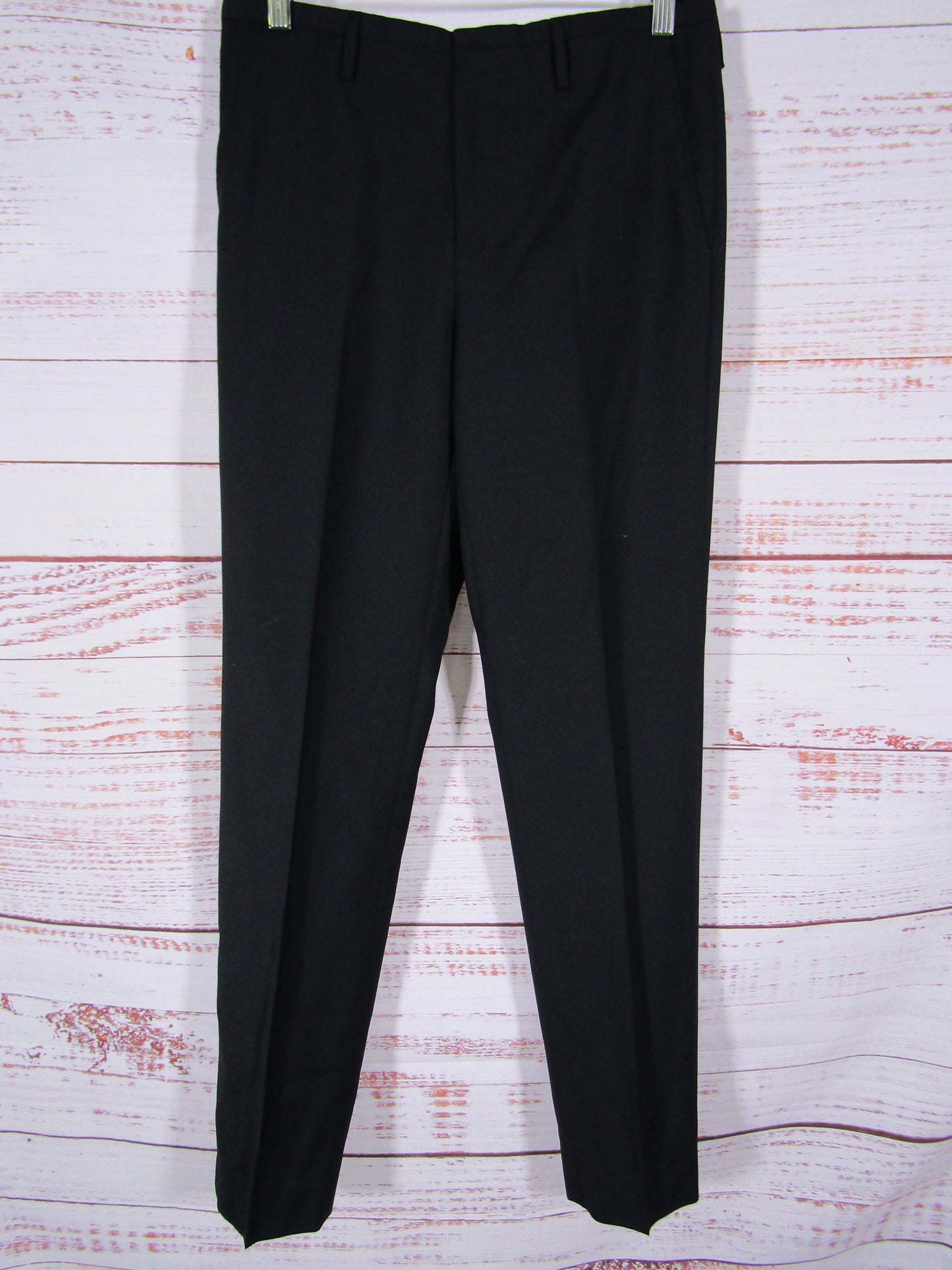 Lanvin Women's Black Wool Trouser Pants Size 38 Made in Italy