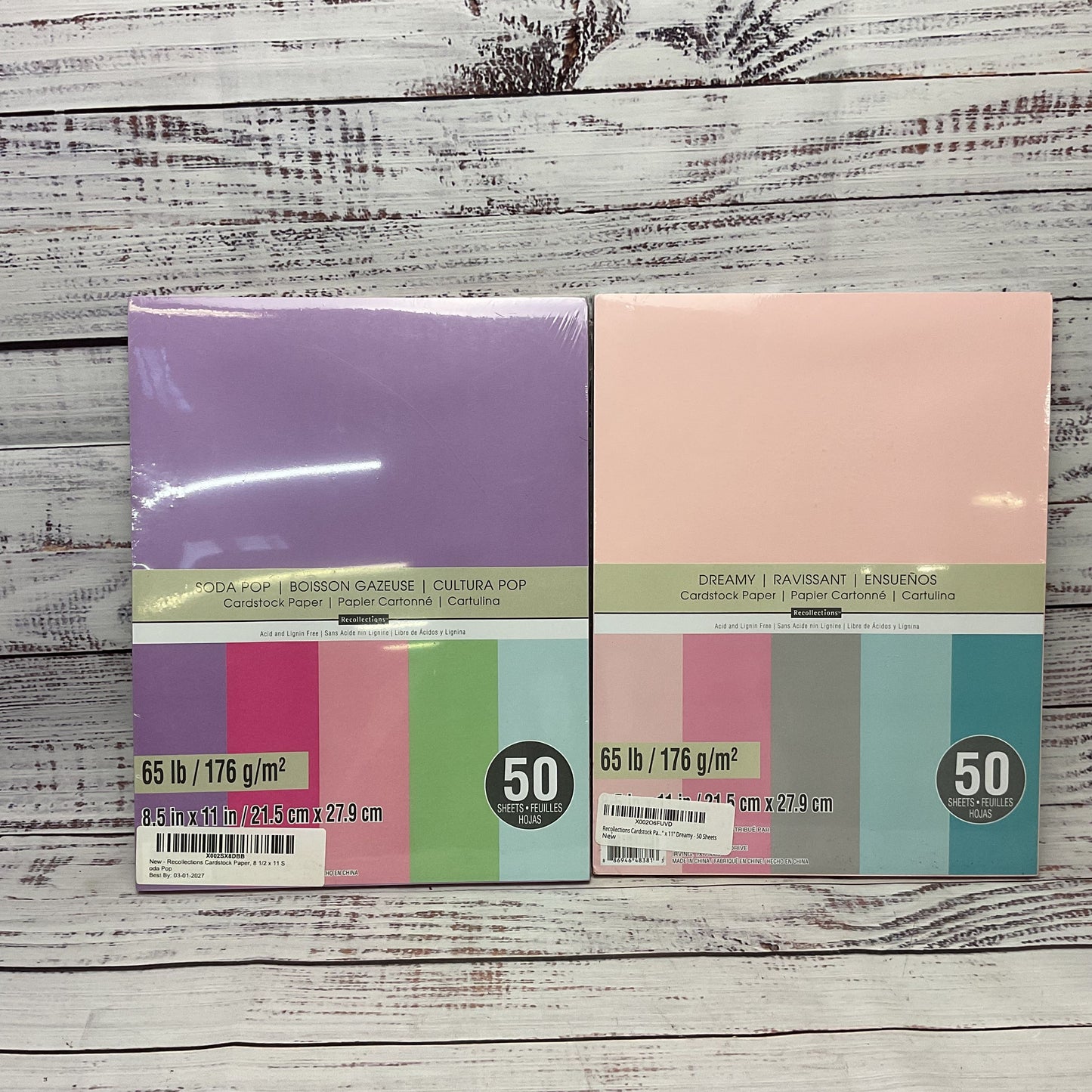 Recollections Cardstock Paper 8 1/2 X 11 Dreamy +Soda Pop 100 Sheets New