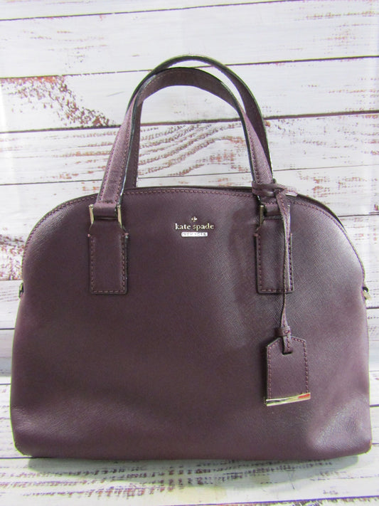 Kate Spade Cameron Street Lottie Women's Purple Saffiano Leather Satchel Bag