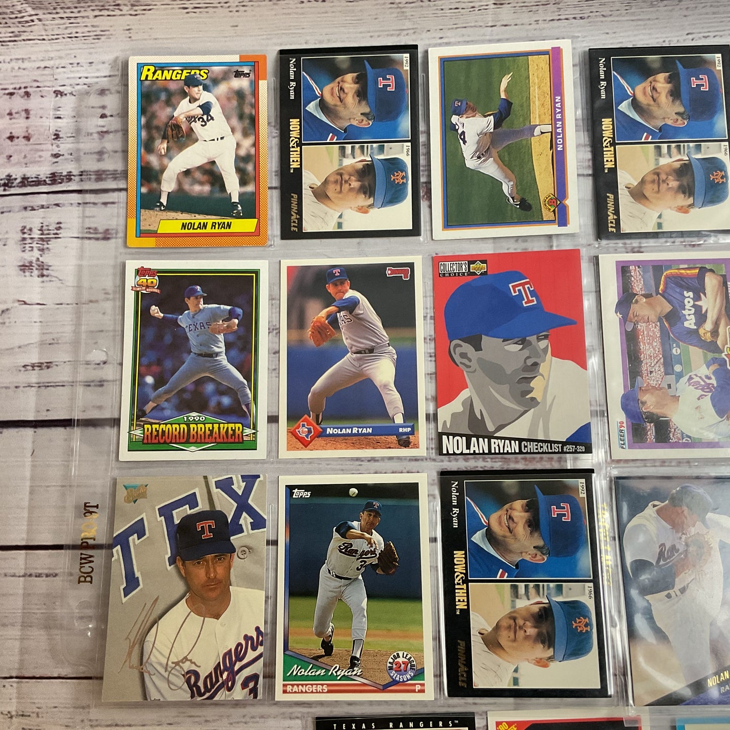 Set of 22 NOLAN RYAN Baseball Cards- Topps, Upper Deck, Fleer, Pinnacle