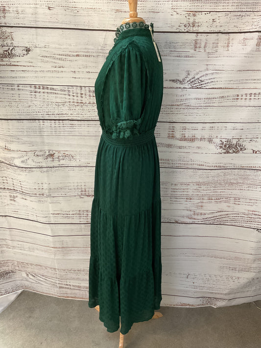 Max Studio Emerald Jacquard Green Dot Lace Dress - Size XL New W/ Tag