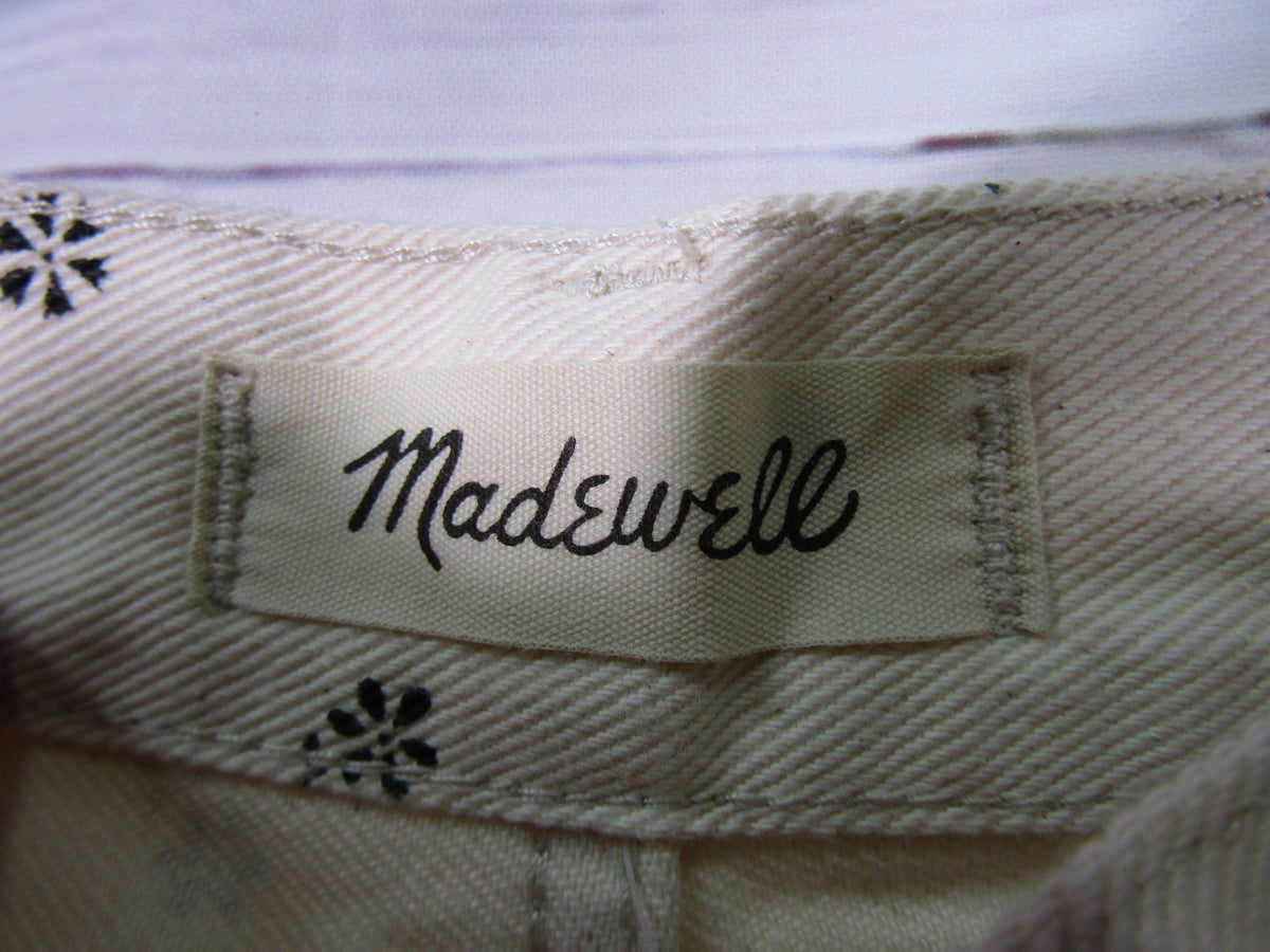 Madewell The Dad Jean Daisy Drizzle Women's Shorts Size 28
