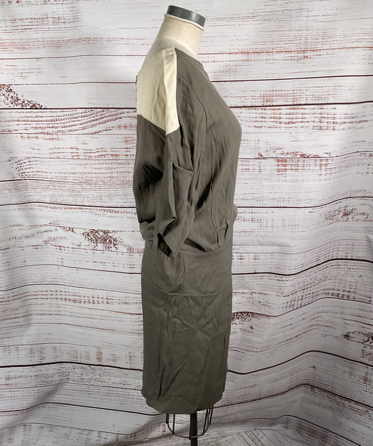 Marni Gathered Waist Knee Length Dress Taupe 40