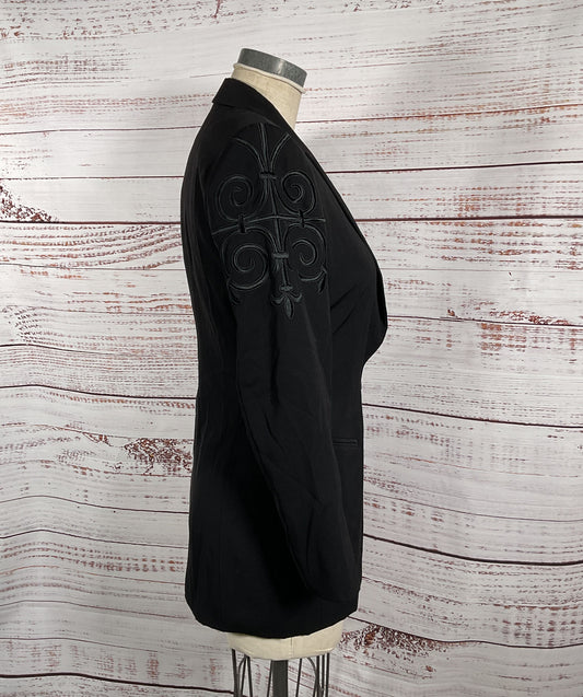 Escada Margaretha Ley Vintage Wool Blazer Black 36