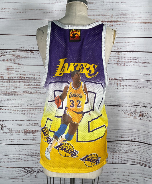 Starter Vintage Magic Johnson Lakers Sports Jersey Multicolor Large