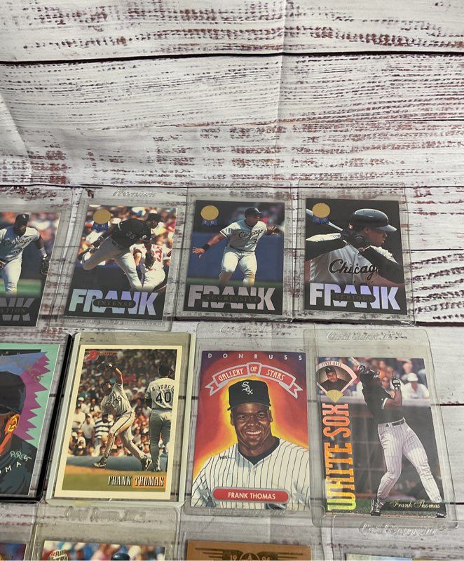Vintage Lot Of 18 Frank Thomas Mlb Trading Cards