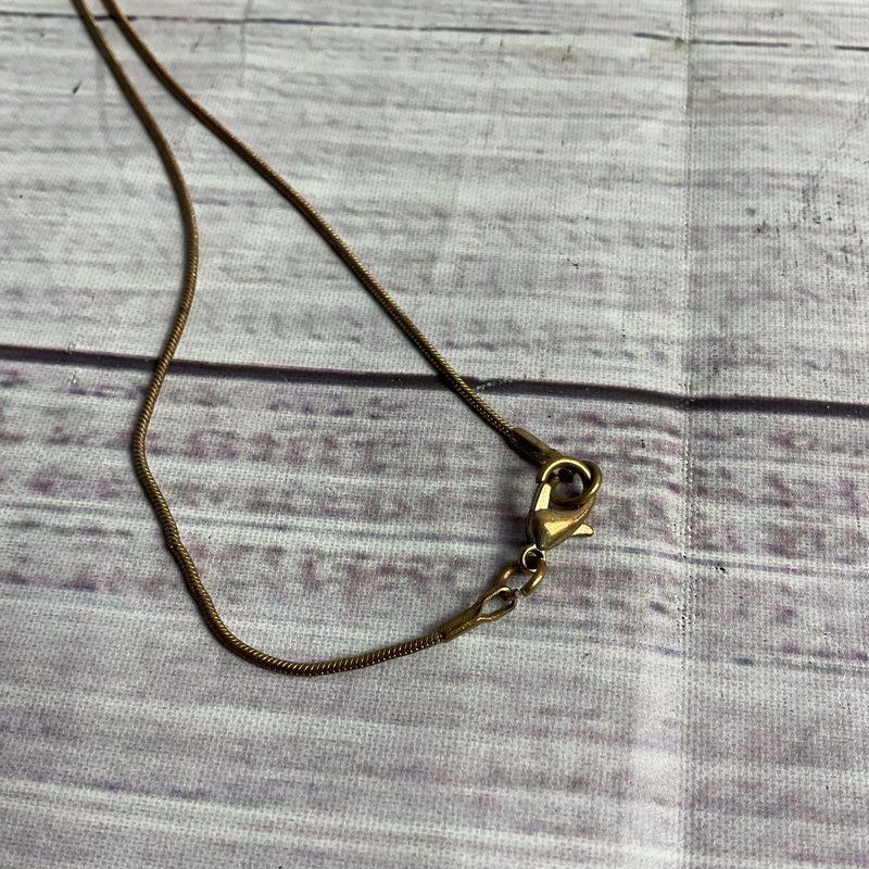 Handmade Googly Eyed Wizard 3.5" Pendant Pipe On Gold Tone Chain