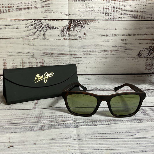 NWOT MAUI JIM MJ617-10A Men's Brown Sunglasses with Case- 54[ ]20 140