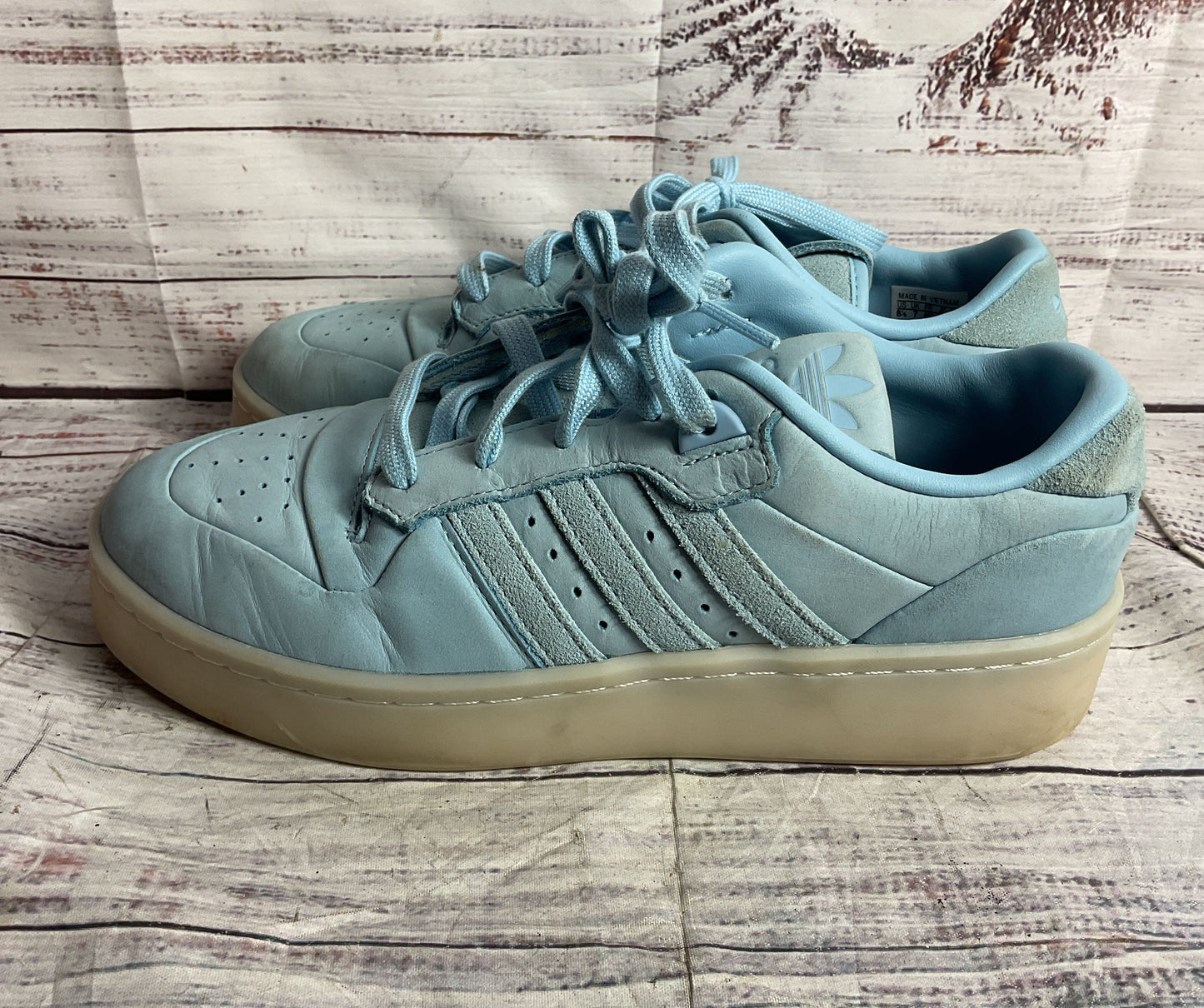 Adidas Rivalry Low Lux Platform Sneakers Light Blue 8.5