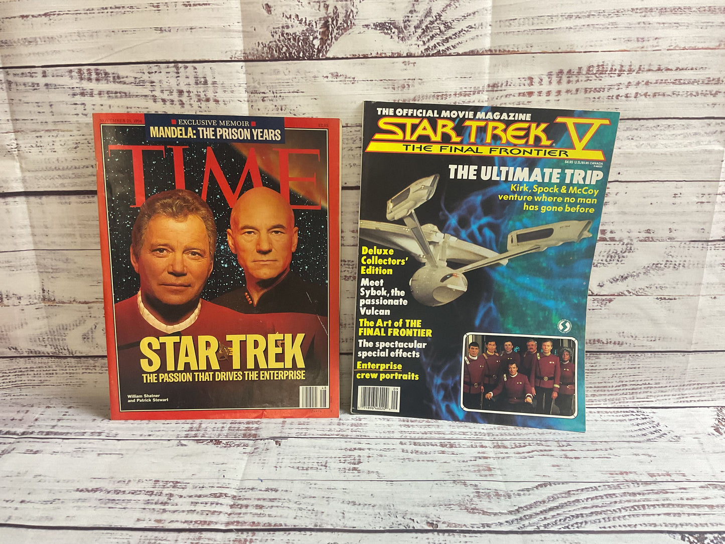 Lot Of 2 Star Trek Magazines Time + Final Frontier Movie Magazine