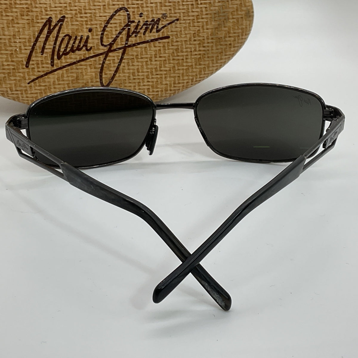 MAUI JIM MJ227-02 Puamana Men's Dark Gunmetal Sunglasses with Case- 56[ ]19 130