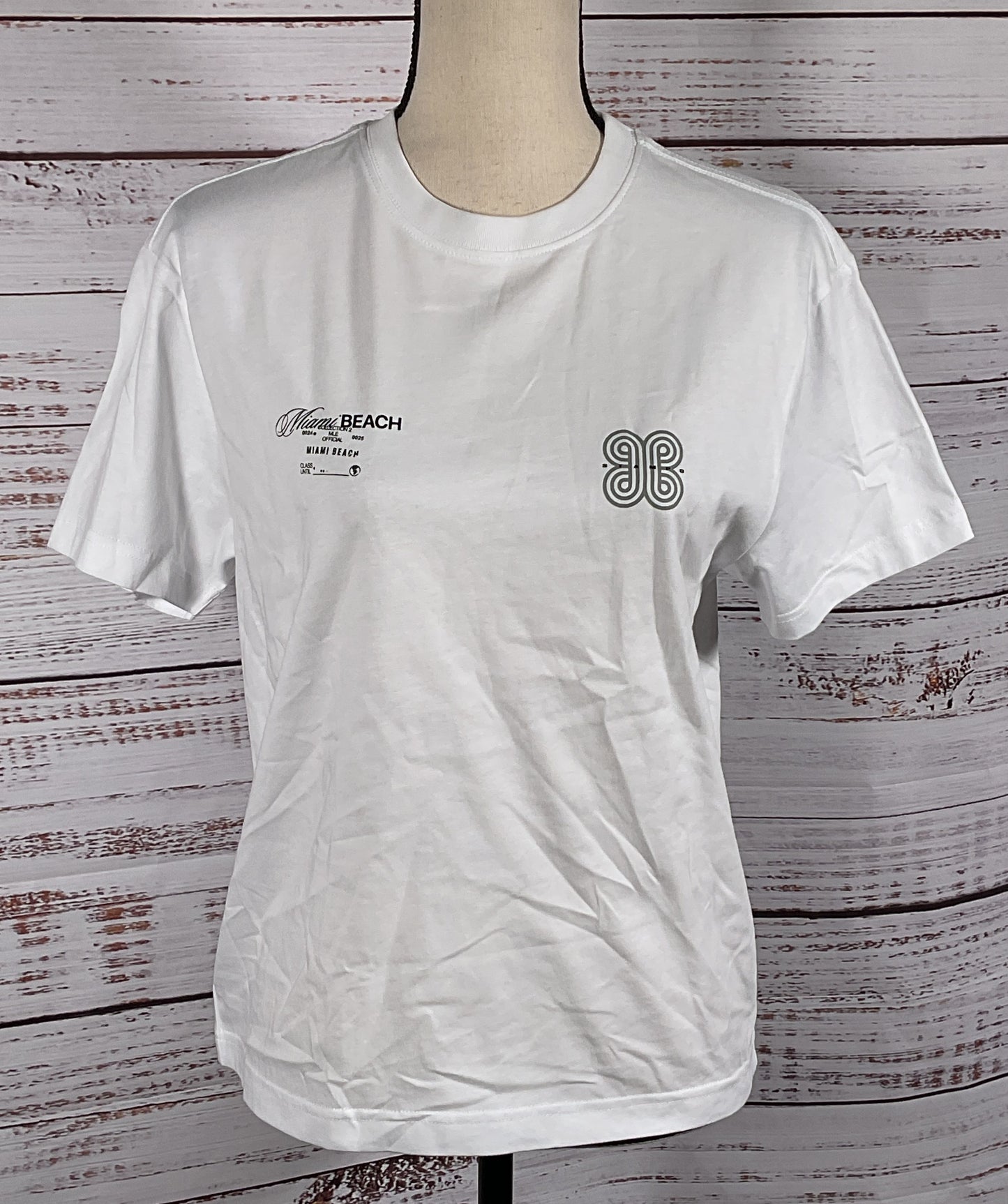 STAMPD Patina Maldives Miami Beach T Shirt White S