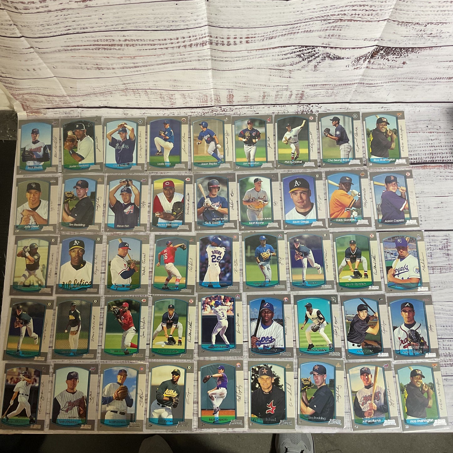 Set of 372 TOPPS 2000 Bowman & Bowman Chrome Baseball Cards