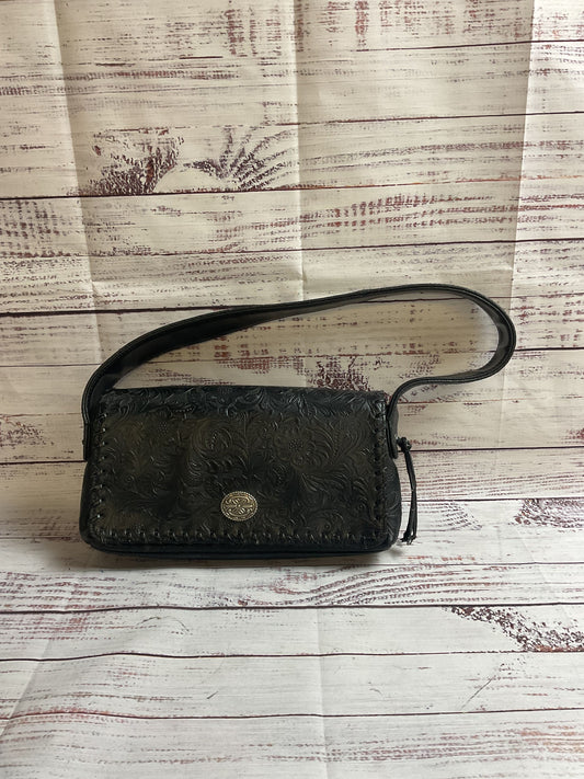 Minnetonka Black Leather Handbag Purse