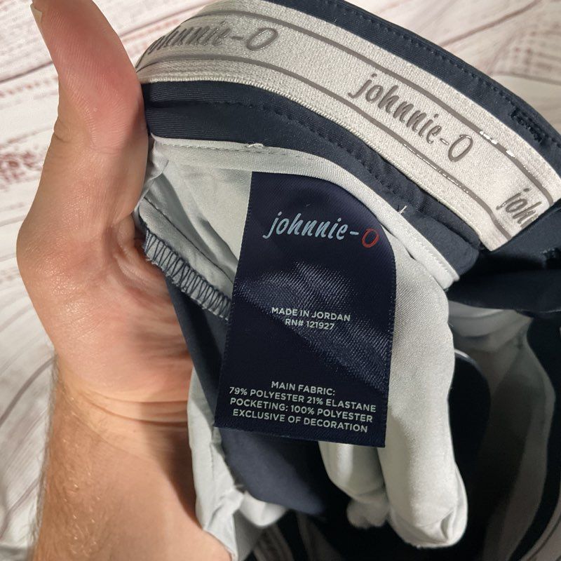 NWT Johnnie-O Momentum Stretch Knit Performance Slacks Navy Pants - Size 30x30