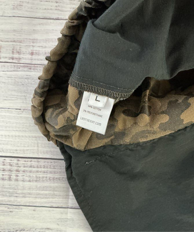 Men's Last Heavy Camo Print Pants Size L