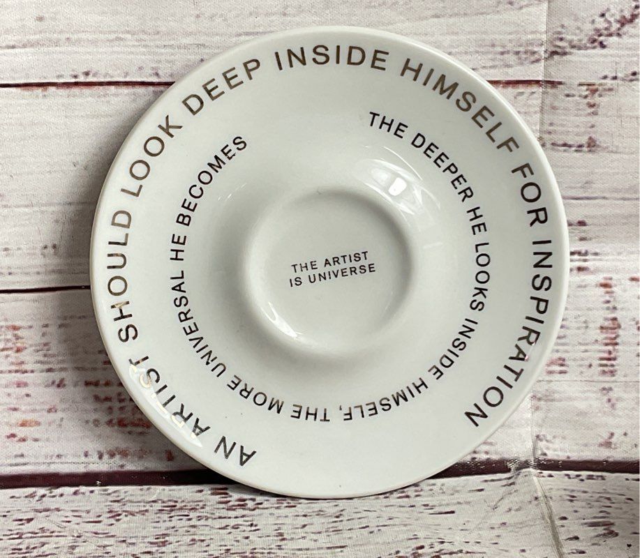 Illy Art Collection Marina Abramovic MOCA 2011 Cup Saucer Espresso White