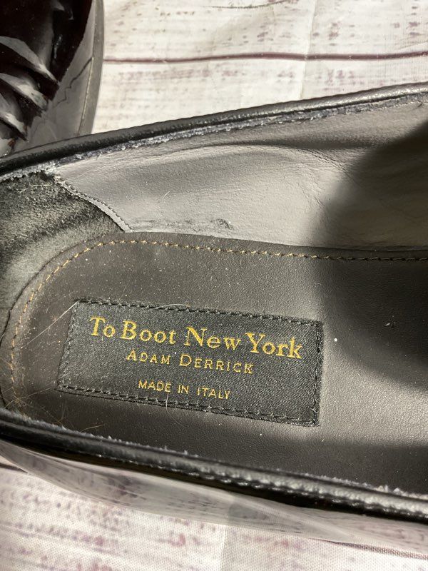 To Boot New York Lucca Patent Leather Formal Shoes Size 10.5 With Box