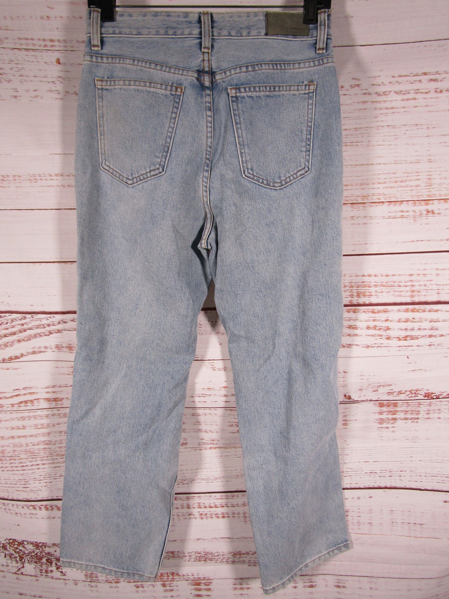 Carmar Hermia Women's Galexia Blue Straight Cut Out Denim Jeans Size 25