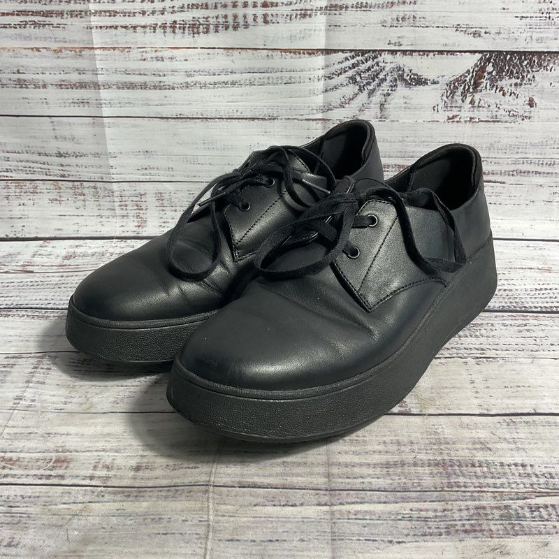 Fitflop F-Mode Black Lace Up Slip Resistant Work Uniform Shoe Women's Size 6.5