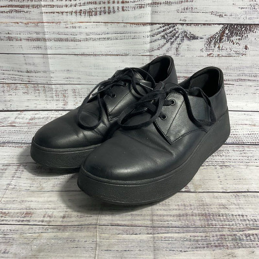 Fitflop F-Mode Black Lace Up Slip Resistant Work Uniform Shoe Women's Size 6.5