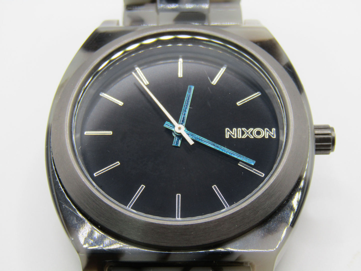 Nixon The Time Teller Acetate Men's Gray Tortoise Acetate Quartz Watch