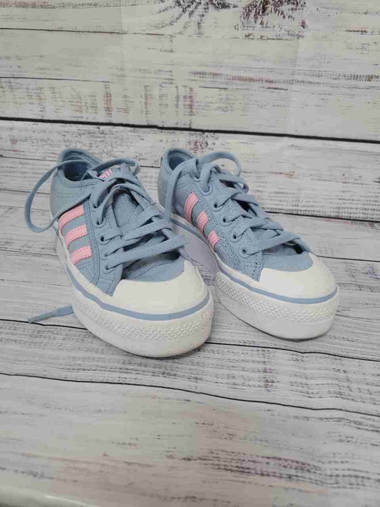 Women's adidas Nizza Platform Blue w/Pink Size 5