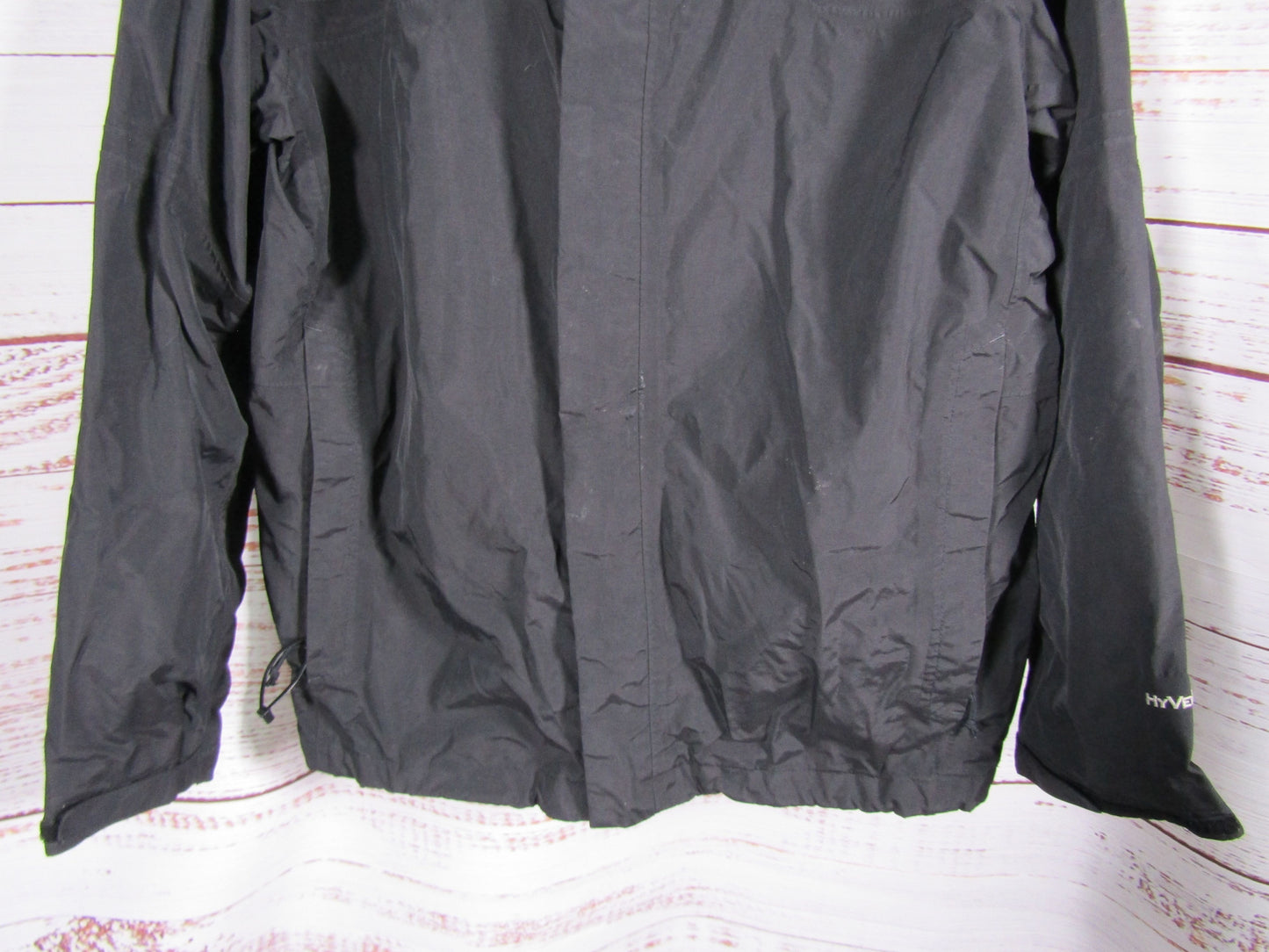 The North Face Men's Black Hooded Full Zip Jacket Size M