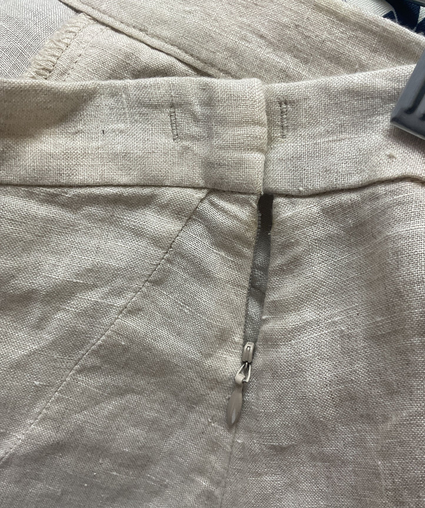 Rachel Comey Beige Linen Side Button Drop Pants - Size 2